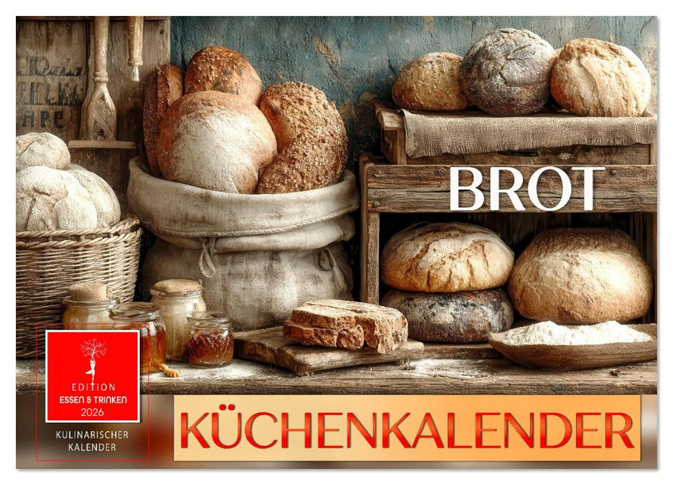 Küchenkalender Brot (CALVENDO Wandkalender 2026)