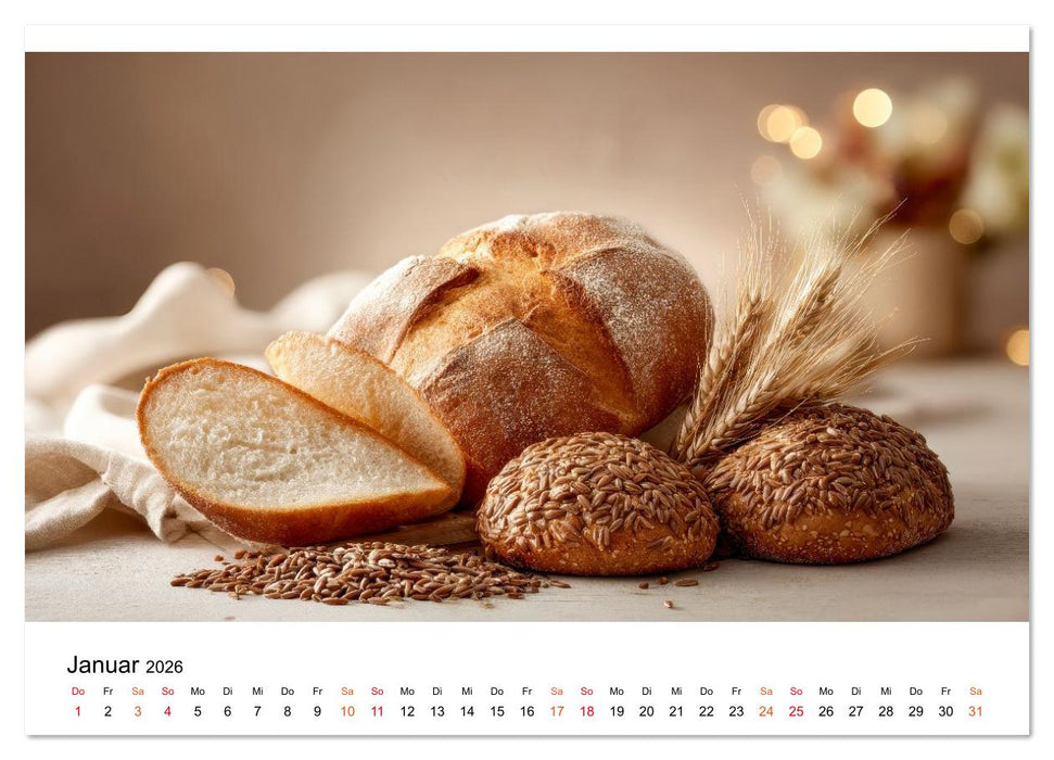 Küchenkalender Brot (CALVENDO Wandkalender 2026)