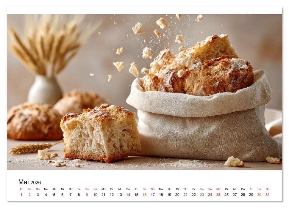 Küchenkalender Brot (CALVENDO Premium Wandkalender 2026)