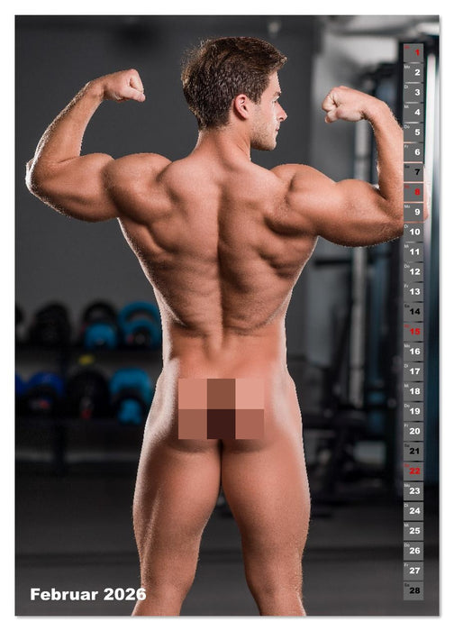Heiße Versuchung - Männer-Erotik beim Training (CALVENDO Premium Wandkalender 2026)