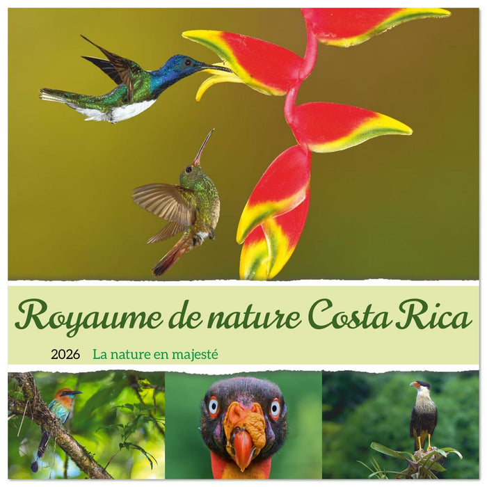 Royaume de nature Costa Rica (CALVENDO Calendrier mensuel 2026)