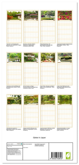 Gärten in Japan (CALVENDO Familienplaner 2026)