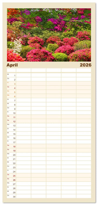 Gärten in Japan (CALVENDO Familienplaner 2026)