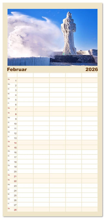 Schöne Ostsee - Impressionen übers Jahr (CALVENDO Familienplaner 2026)