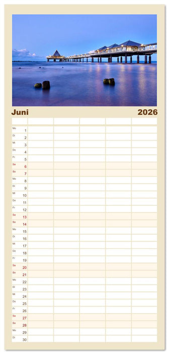 Schöne Ostsee - Impressionen übers Jahr (CALVENDO Familienplaner 2026)