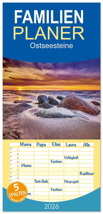 Ostseesteine (CALVENDO Familienplaner 2026)