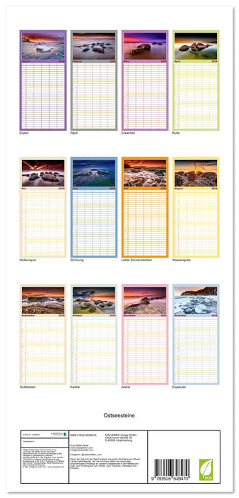 Ostseesteine (CALVENDO Familienplaner 2026)
