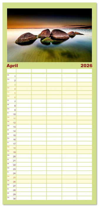 Ostseesteine (CALVENDO Familienplaner 2026)