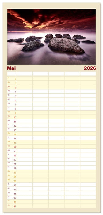 Ostseesteine (CALVENDO Familienplaner 2026)