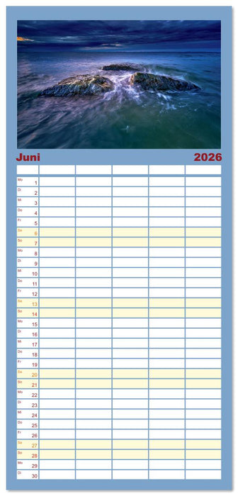 Ostseesteine (CALVENDO Familienplaner 2026)