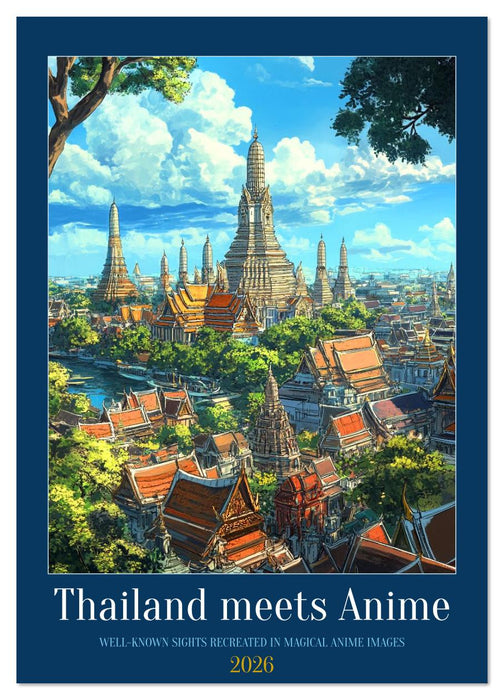 Thailand meets Anime (CALVENDO Monthly Calendar 2026)