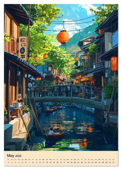 Thailand meets Anime (CALVENDO Premium-Calendar 2026)