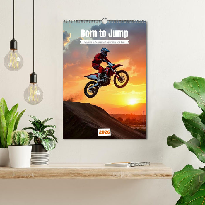 Born to Jump - Extreme motocross with adrenaline and dust (CALVENDO Monthly Calendar 2026)