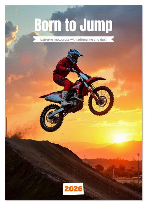 Born to Jump - Extreme motocross with adrenaline and dust (CALVENDO Monthly Calendar 2026)