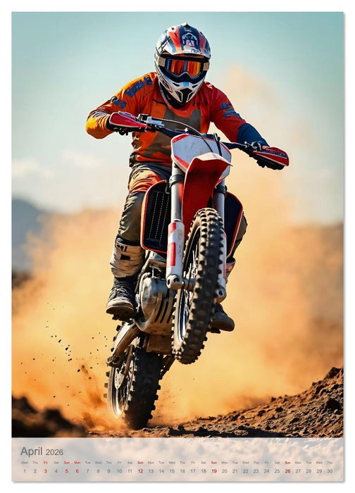 Born to Jump - Extreme motocross with adrenaline and dust (CALVENDO Monthly Calendar 2026)