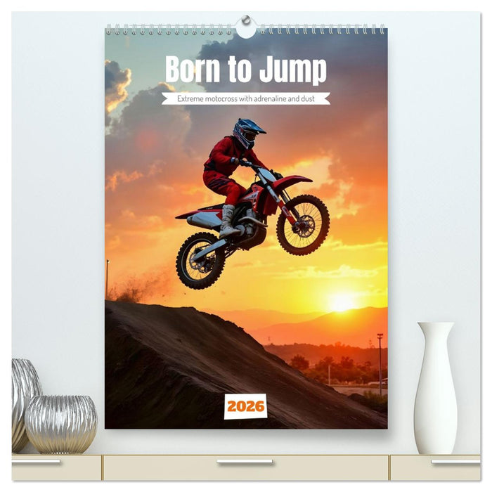 Born to Jump - Extreme motocross with adrenaline and dust (CALVENDO Premium-Calendar 2026)