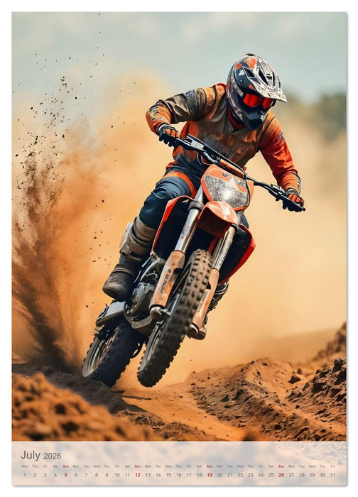 Born to Jump - Extreme motocross with adrenaline and dust (CALVENDO Premium-Calendar 2026)