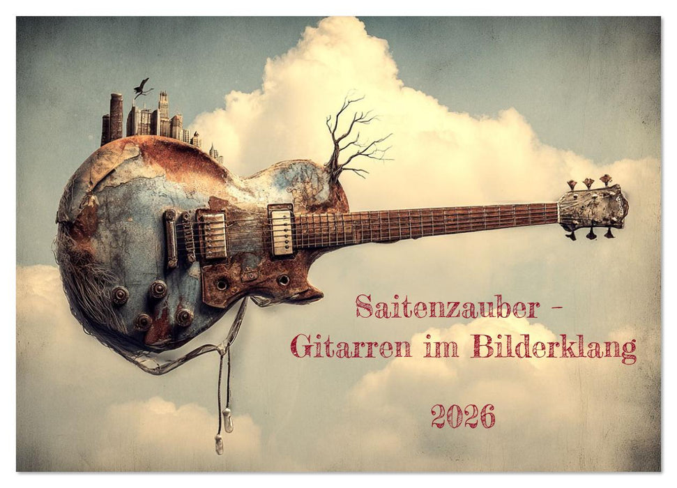 Saitenzauber – Gitarren im Bilderklang (CALVENDO Wandkalender 2026)