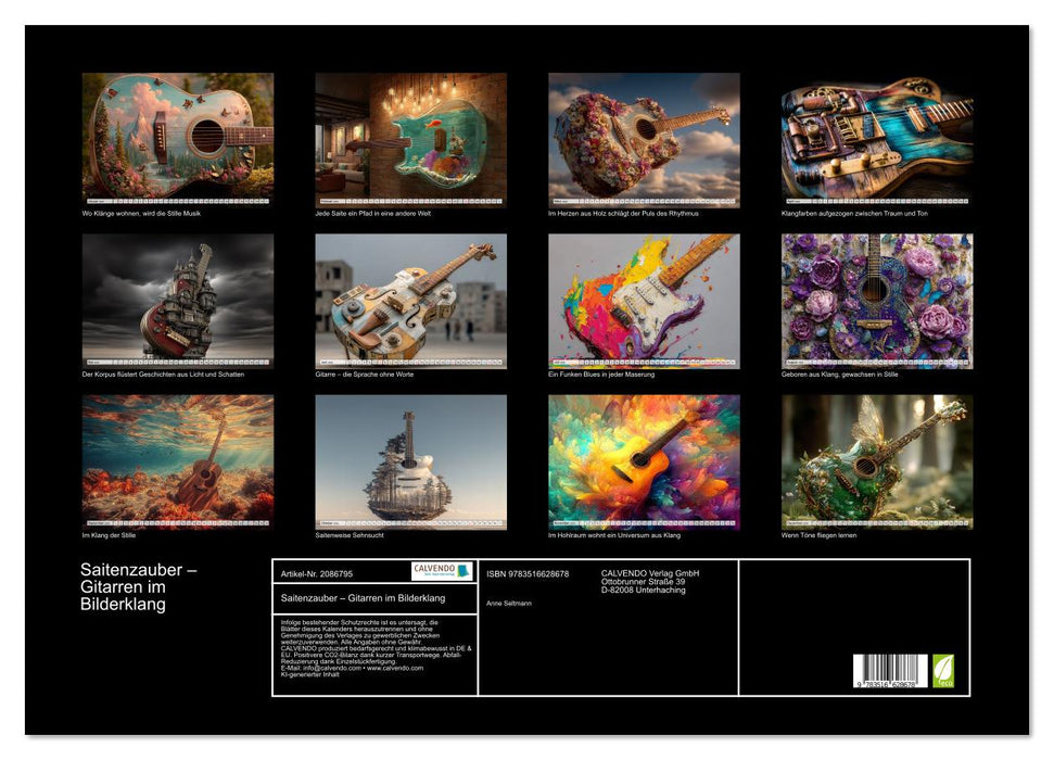 Saitenzauber – Gitarren im Bilderklang (CALVENDO Wandkalender 2026)