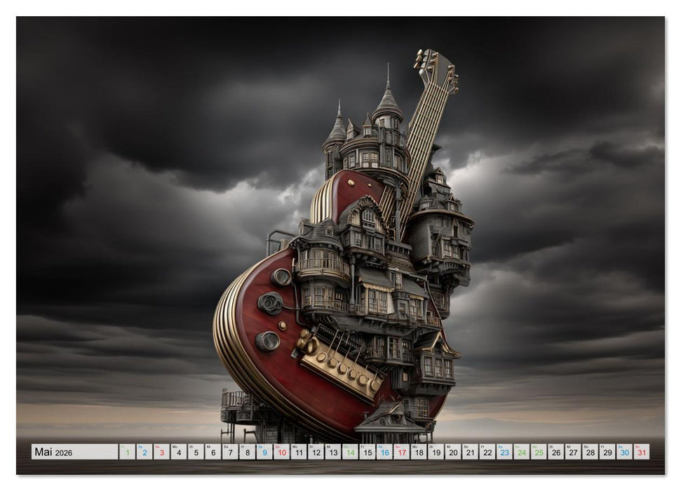 Saitenzauber – Gitarren im Bilderklang (CALVENDO Wandkalender 2026)