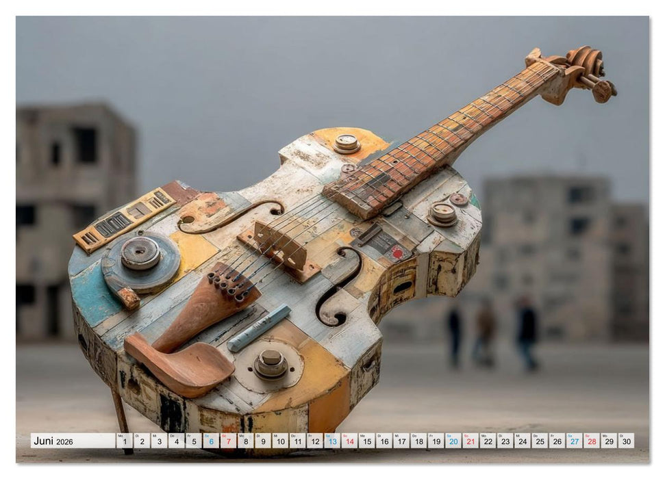 Saitenzauber – Gitarren im Bilderklang (CALVENDO Wandkalender 2026)
