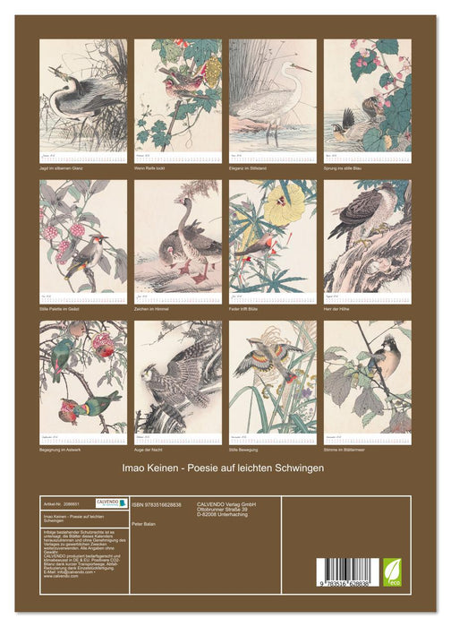 Imao Keinen - Poesie auf leichten Schwingen (CALVENDO Premium Wandkalender 2026)