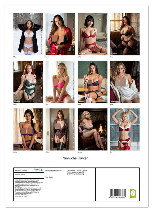 Sinnliche Kurven (CALVENDO Premium Wandkalender 2026)