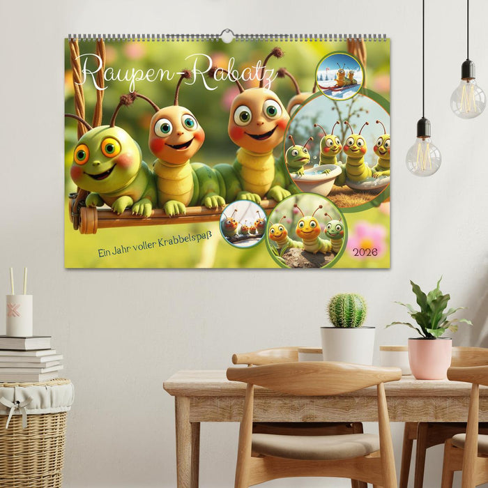 Raupen-Rabatz - Ein Jahr voller Krabbelspaß (CALVENDO Wandkalender 2026)
