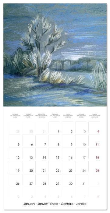 Impressions pastel (CALVENDO Calendrier mensuel 2026)