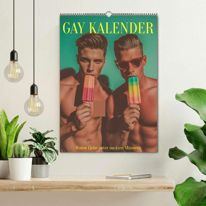 Gay Kalender - Wahre Liebe unter nackten Männern (CALVENDO Wandkalender 2026)