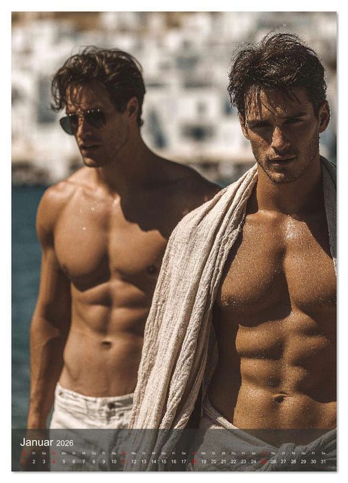 Gay Kalender - Wahre Liebe unter nackten Männern (CALVENDO Premium Wandkalender 2026)