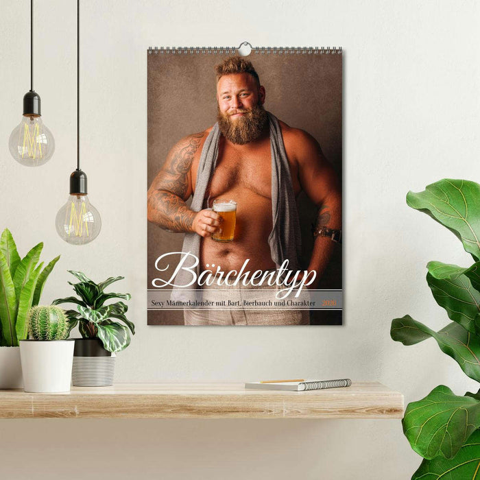 Bärchentyp - Sexy Männerkalender mit Bart, Bierbauch und Charakter (CALVENDO Wandkalender 2026)
