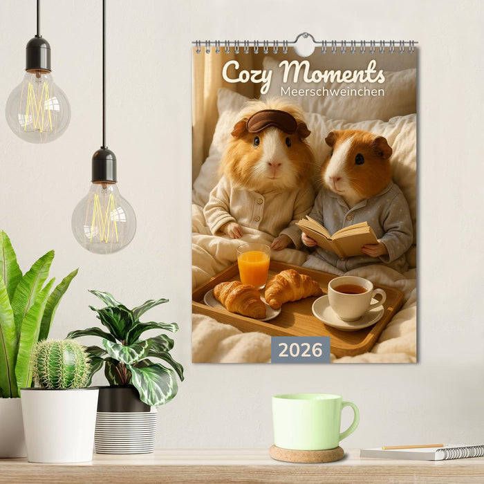 Cozy Moments - Meerschweinchen Kalender (CALVENDO Wandkalender 2026)