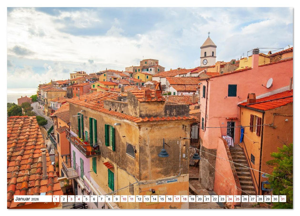 Eine traumhafte Insel Elba Genuss ohne Trubel (CALVENDO Premium Wandkalender 2026)
