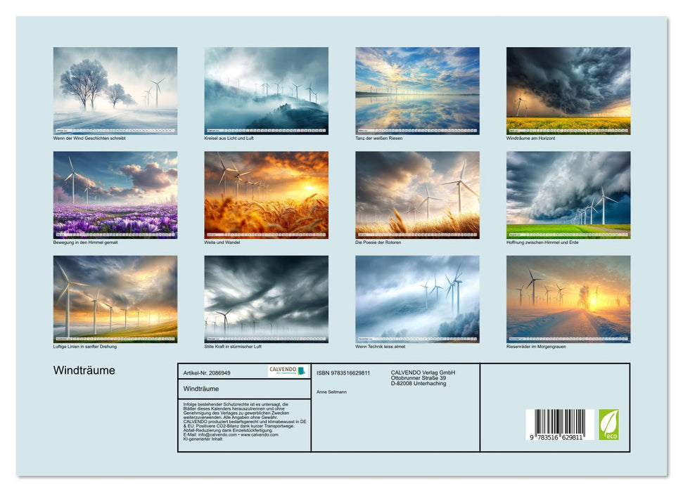Windträume (CALVENDO Premium Wandkalender 2026)