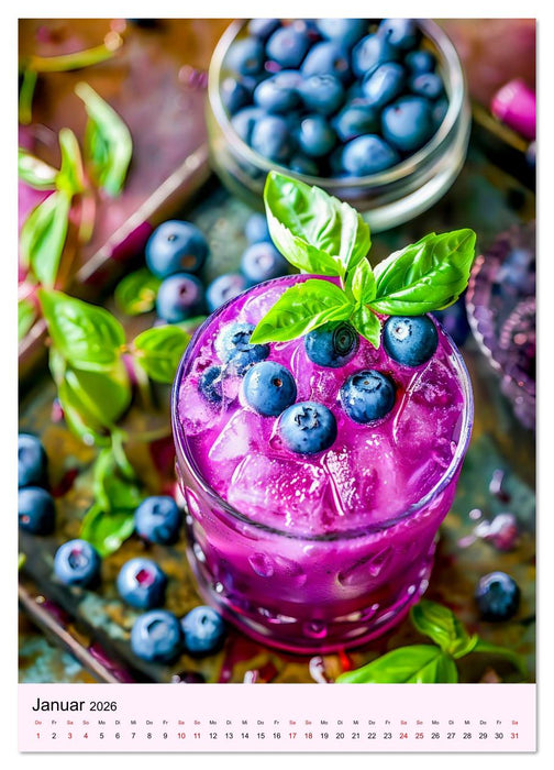 Cocktails im Glas - Sommerliche Mixgetränke zum Träumen (CALVENDO Wandkalender 2026)