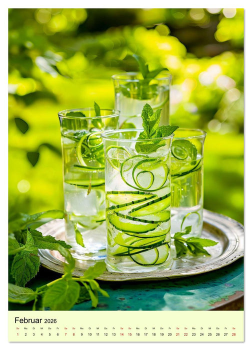 Cocktails im Glas - Sommerliche Mixgetränke zum Träumen (CALVENDO Wandkalender 2026)