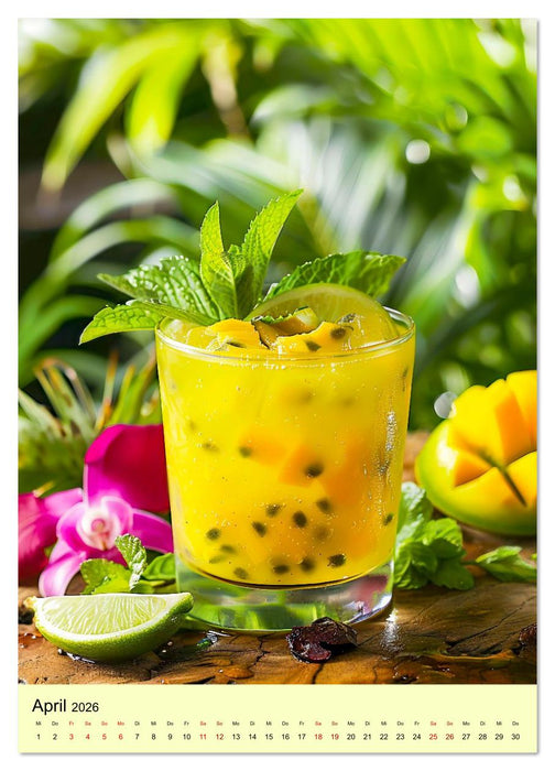 Cocktails im Glas - Sommerliche Mixgetränke zum Träumen (CALVENDO Wandkalender 2026)