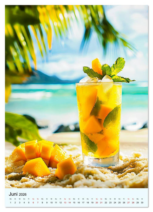 Cocktails im Glas - Sommerliche Mixgetränke zum Träumen (CALVENDO Wandkalender 2026)