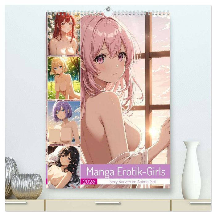 Manga Erotik-Girls - Sexy Kurven im Anime-Stil (CALVENDO Premium Wandkalender 2026)