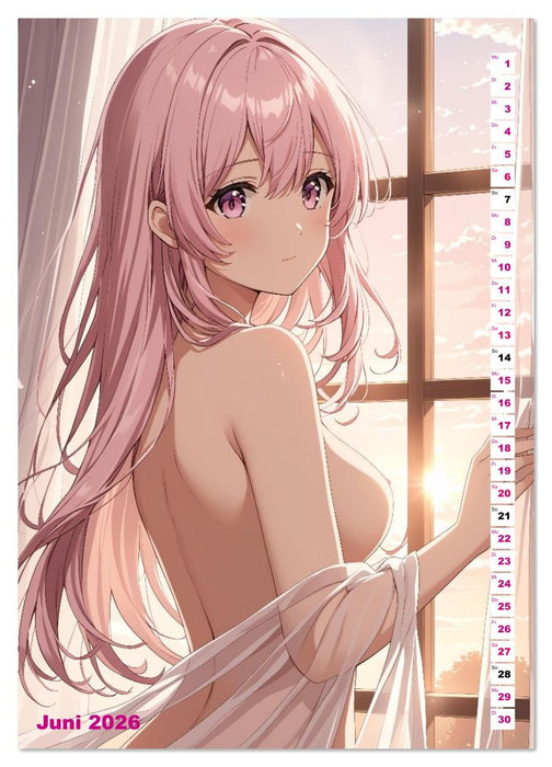 Manga Erotik-Girls - Sexy Kurven im Anime-Stil (CALVENDO Premium Wandkalender 2026)