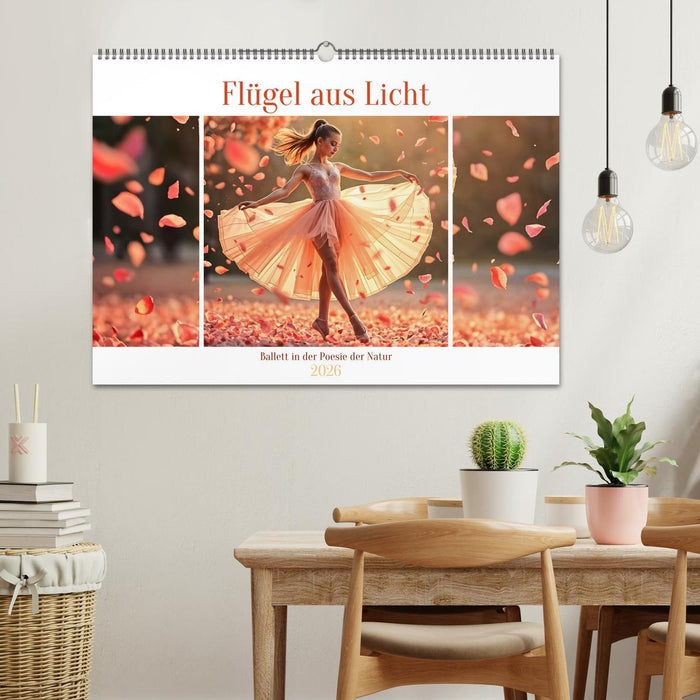 Flügel aus Licht - Ballett in der Poesie der Natur (CALVENDO Wandkalender 2026)