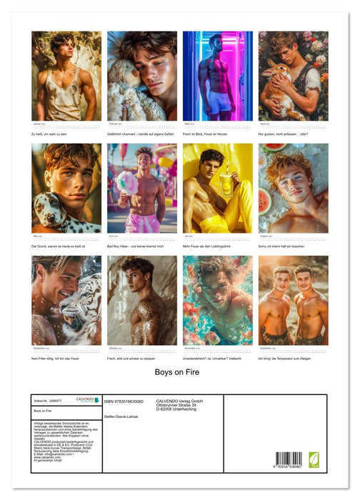 Boys on Fire (CALVENDO Wandkalender 2026)
