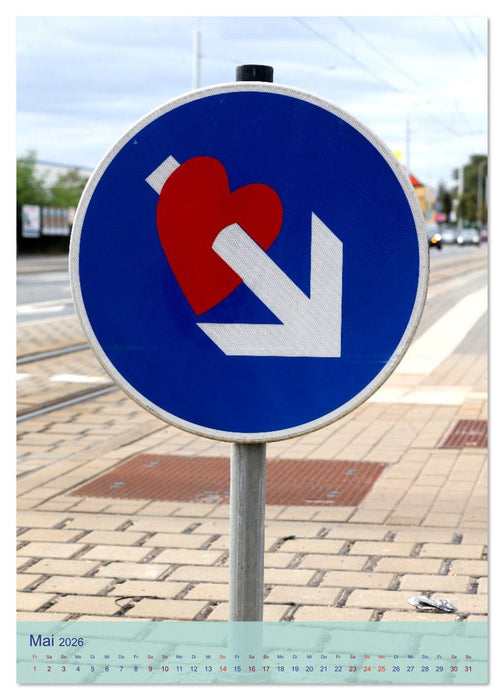 LUSTIGE VERKEHRSSCHILDER (CALVENDO Wandkalender 2026)