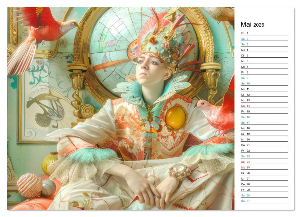 Venezianische Impressionen - Kunstvolle Fantasiewerke (PLANER) (CALVENDO Wandkalender 2026)