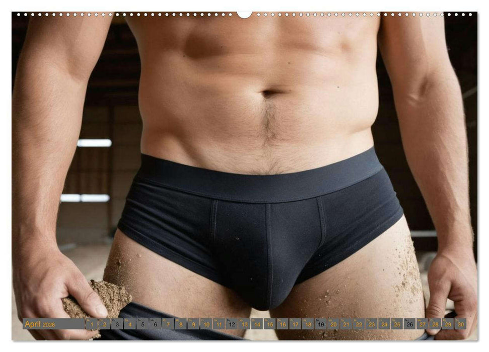 SEXY BAUARBEITER - Baustelle der verführerischen Männer, Schichtwechsel (CALVENDO Wandkalender 2026)