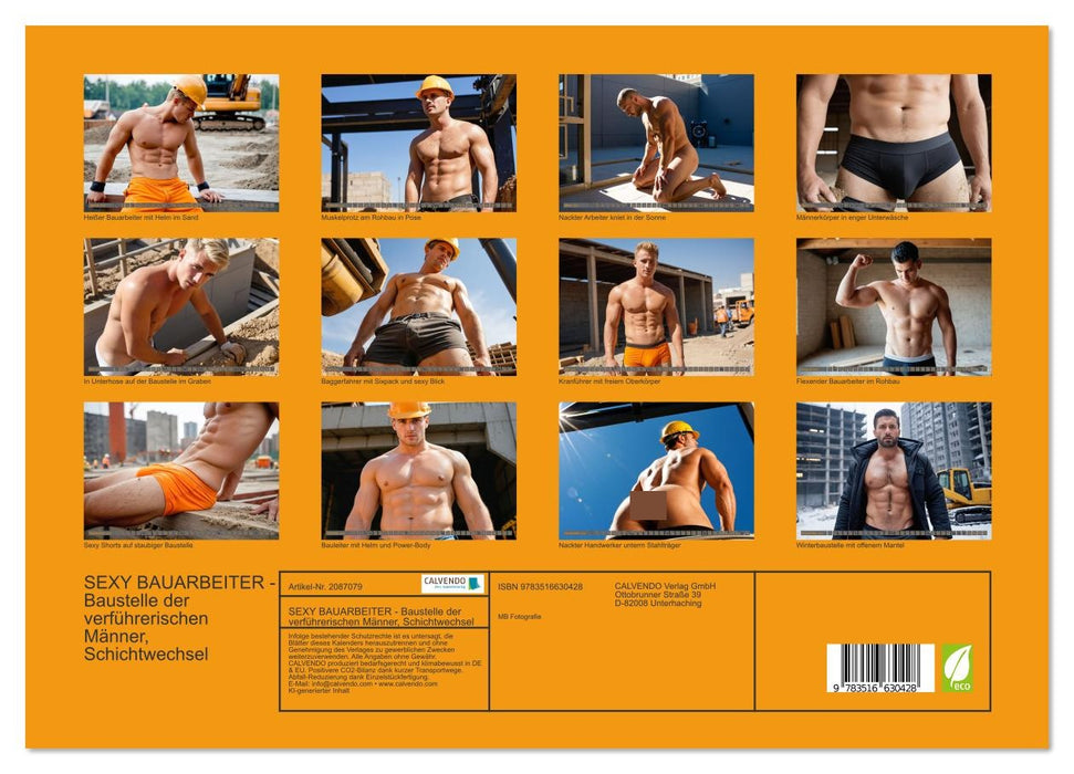 SEXY BAUARBEITER - Baustelle der verführerischen Männer, Schichtwechsel (CALVENDO Premium Wandkalender 2026)