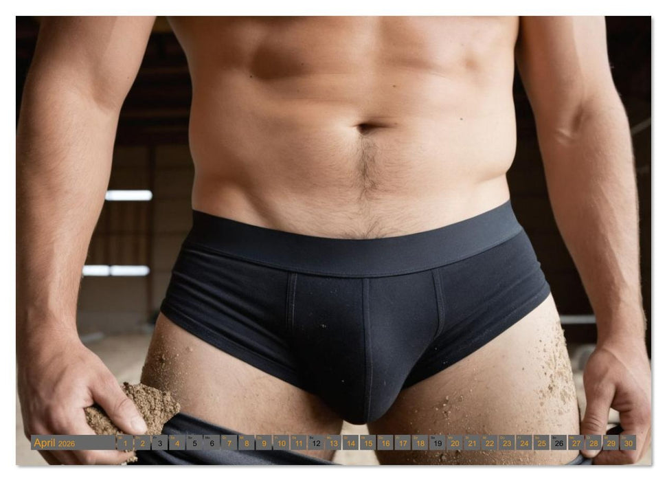 SEXY BAUARBEITER - Baustelle der verführerischen Männer, Schichtwechsel (CALVENDO Premium Wandkalender 2026)