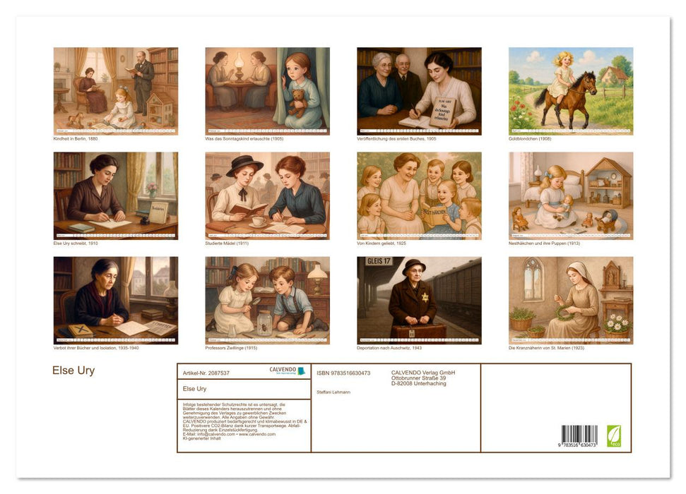 Else Ury (CALVENDO Wandkalender 2026)