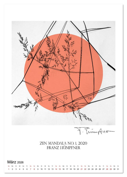 Mandala Artworks - Kunstkalender von Franz Huempfner (CALVENDO Wandkalender 2026)
